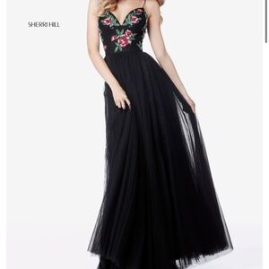 Black Sherri Hill long dress